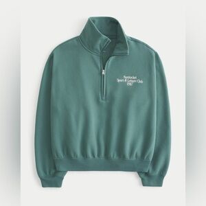Hollister - Easy Half Zip Graphic Sweatshirt